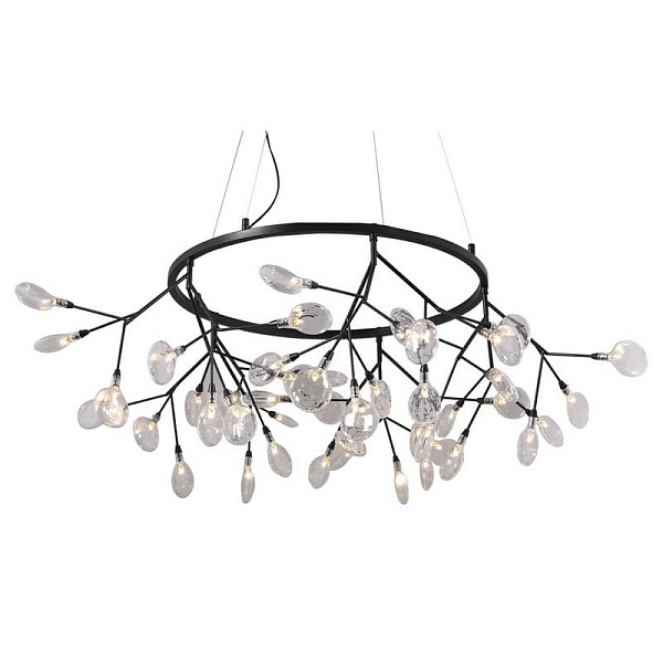 Люстра подвесная CRYSTAL LUX EVITA SP45 D BLACK/TRANSPARENT